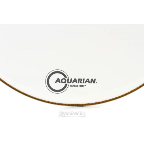  Aquarian Reflector Ice White Bass Drumhead - 26 inch