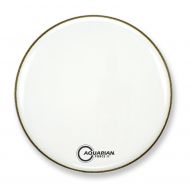 Aquarian Drumheads FR24WH Force II 24-inch Bass Drum Head, gloss white