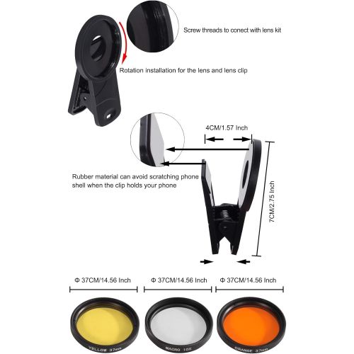  [아마존베스트]Aquarium Choice Coral Lens Filter Kits for Phone