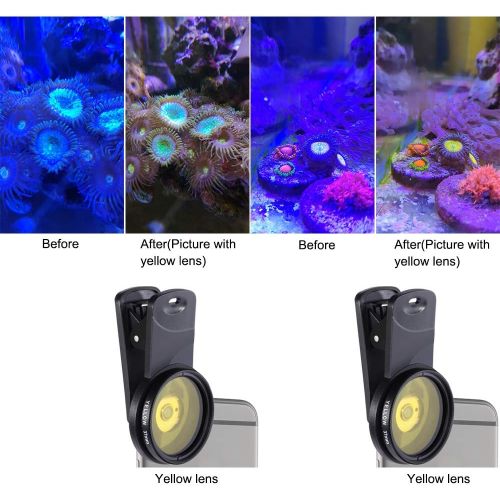  [아마존베스트]Aquarium Choice Coral Lens Filter Kits for Phone