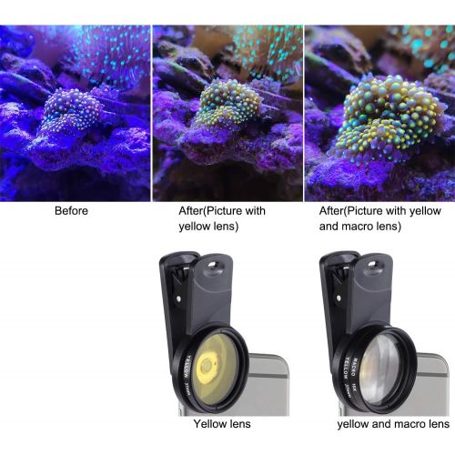  [아마존베스트]Aquarium Choice Coral Lens Filter Kits for Phone