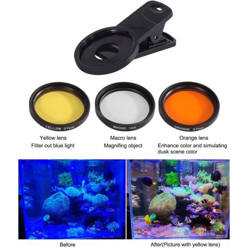  [아마존베스트]Aquarium Choice Coral Lens Filter Kits for Phone