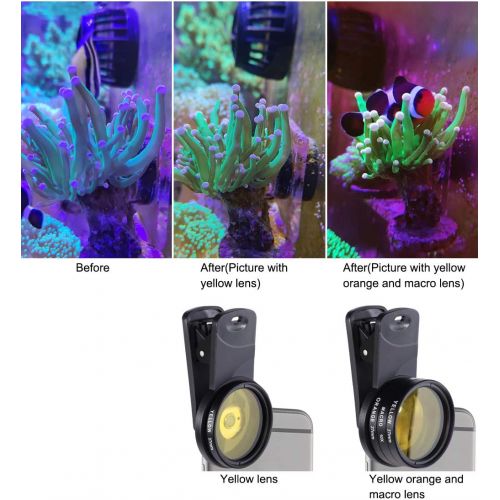  [아마존베스트]Aquarium Choice Coral Lens Filter Kits for Phone