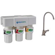 Aquasana 3-Stage Under Sink Water Filter System with Brushed Nickel Faucet