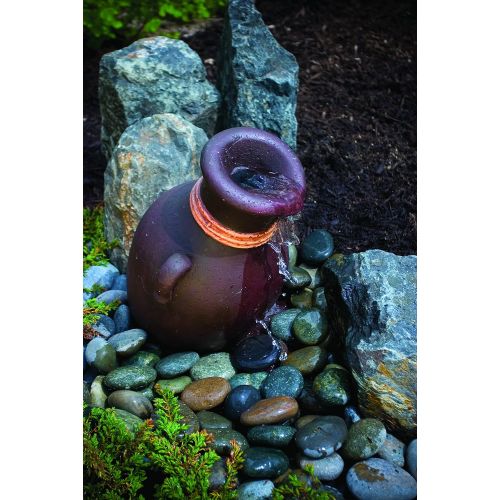  Aquascape 98921 Leaning Vase Water Fountain Kit with Pump and Basin for Landscape and Gardens, 16 Inches Tall
