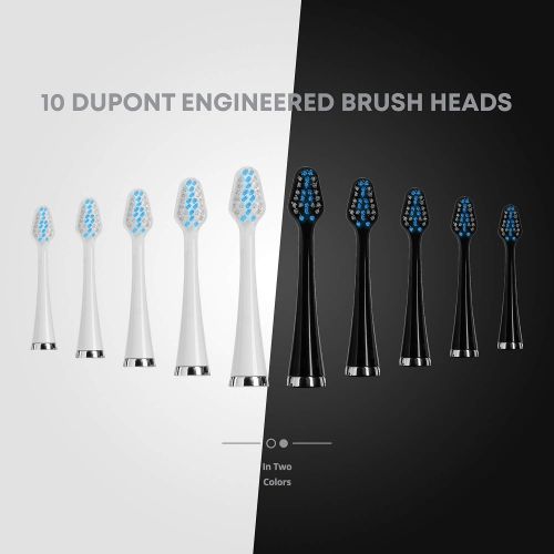  [아마존핫딜][아마존 핫딜] Aquasonic AquaSonic DUO Dual Handle Ultra Whitening 40,000 VPM Wireless Charging Electric ToothBrushes - 3 Modes with Smart Timers - 10 DuPont Brush Heads & 2 Travel Cases Included