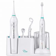 Aquasonic AquaSonic Home Dental Center - Ultra Sonic Electric Toothbrush & Smart Water Flosser -...