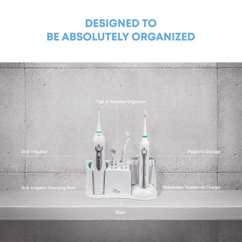  Aquasonic AquaSonic Home Dental Center - Ultra Sonic Electric Toothbrush & Smart Water Flosser -...