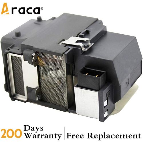  Araca ELPLP65 Projector Lamp with Housing for Epson EB-1760W 1761W 1751 1771W /PowerLite 1776W /PowerLite 1761W /PowerLite 1771W 1750 1775W Replacement Projector Lamp