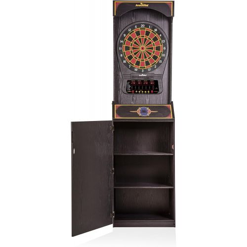  Arachnid Cricket Pro 650 Standing Electronic Dartboard with 24 Games, 132 Variations, and 6 Soft-Tip Darts Included