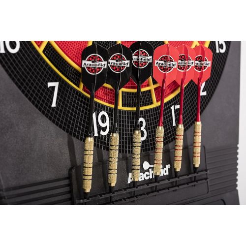  Arachnid Cricket Pro 650 Standing Electronic Dartboard with 24 Games, 132 Variations, and 6 Soft-Tip Darts Included