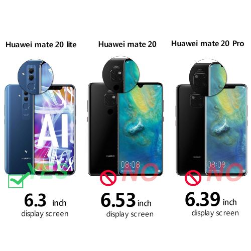  [아마존 핫딜]  [아마존핫딜]Arae Handyhuelle Kompatibel mit Huawei Mate 20 Lite Leder Huelle Tasche Flip Cover Schutzhuelle - Schwarz