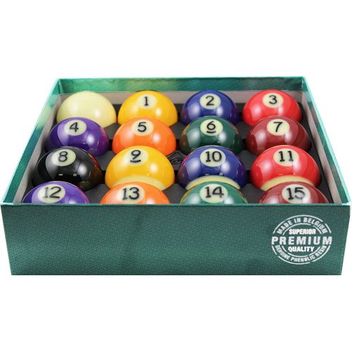  aramith 2-1/4 regulation size premium billiard/pool balls, complete 16 ball set