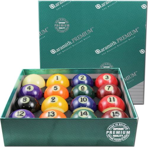  Aramith 2-14 Regulation Size Premium BilliardPool Balls, Complete 16 Ball Set