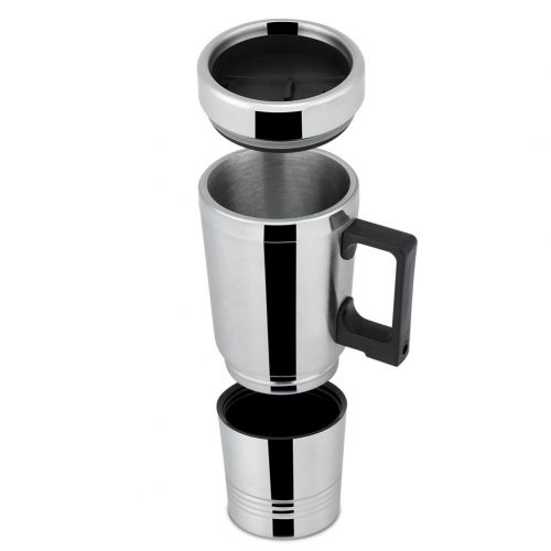  Aramox Auto Heizung Tasse, Einfache 12 V / 24 V 300 ml Tragbare in Auto Kaffeemaschine Teekanne Fahrzeug Heizung Tasse Deckel Outdoor Wasserflasche(12V)