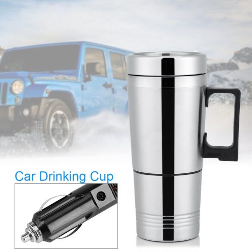  Aramox Auto Heizung Tasse, Einfache 12 V / 24 V 300 ml Tragbare in Auto Kaffeemaschine Teekanne Fahrzeug Heizung Tasse Deckel Outdoor Wasserflasche(12V)