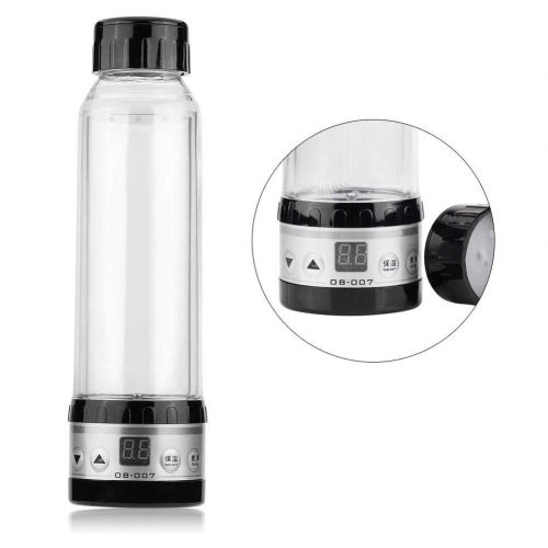  Aramox Auto Wasserkocher, 12 V 24 V Auto Warmwasserbereiter Becher Auto Reise Erhitzt Cup Heizung Flasche fuer Auto (280 ml)(Black)