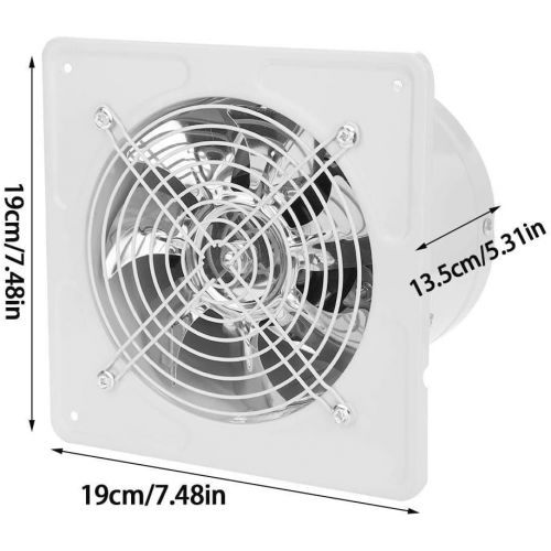  Aramox 40 Watt 220 V Wand Abluftventilator Gerauscharm Fensterlueftungsoeffnung Belueftung fuer Badezimmer Kueche(White)