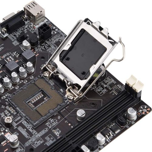  Aramox Computer Motherboard H61 Solid State Motherboard B Model Support DDR3 Memory 4 USB2.0