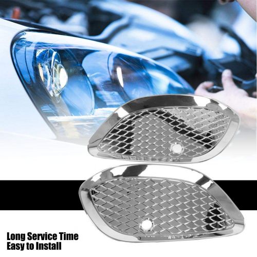  Aramox Fog Light Cover, 2 PCS ABS Electroplating Bright Car Front Fog Lamps Cover Accessory