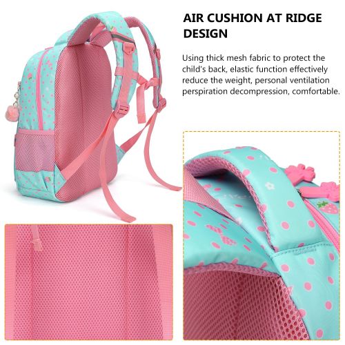  ArcEnCiel Baby Girls Princess Backpack School Bookbag (Blue)