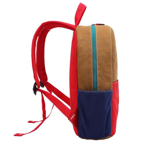  ArcEnCiel Childrens Cute Canvas School Backpack Rucksack Lunch Bag (Red)