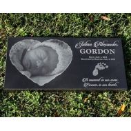 ArcLightLaser Childs Memorial ~ Granite Memorial Marker ~ Custom Memorial Headstone ~ Laser Engraved Marker ~ Flat Grass Marker