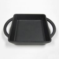 Arcata Cast Iron Square Cookware Dish with Handles, 10.50 oz BLACK 4 ¾”, 1”; 7” w/Handles ? Oven, Grill, Stovetop & Induction Ready! Wood Under liner Sold Separately 080560