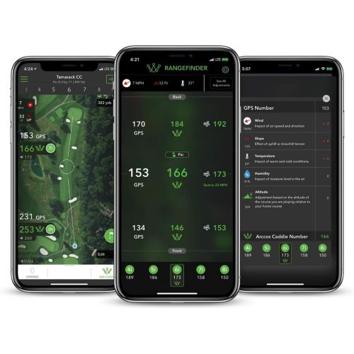  [아마존베스트]Arccos Golf Arccos Caddie Smart Sensors Featuring Golfs First-Ever A.I. Powered GPS Rangefinder