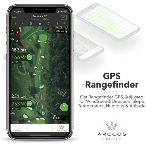  [아마존베스트]Arccos Golf Arccos Caddie Smart Sensors Featuring Golfs First-Ever A.I. Powered GPS Rangefinder