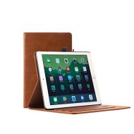 Archaz iPad Air 2 Leather case - Premium Leather Smart Cover with Auto Sleep/Wake Function for iPad Air 2 - Adjustable Viewing Stand - Pencil Holder (iPad Air 2, tan Brown)