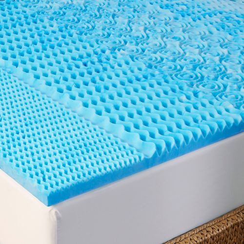  Arctic Sleep by Pure Rest 1.5-Inch Marbleized Gel 5-Zone Mattress Topper