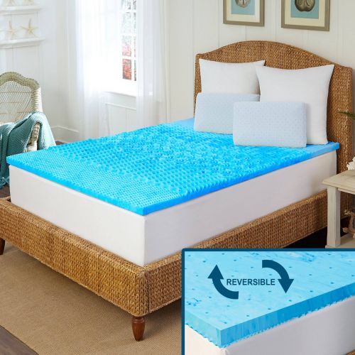  Arctic Sleep by Pure Rest 5 Zone Marbleized Gel Memory Foam Topper