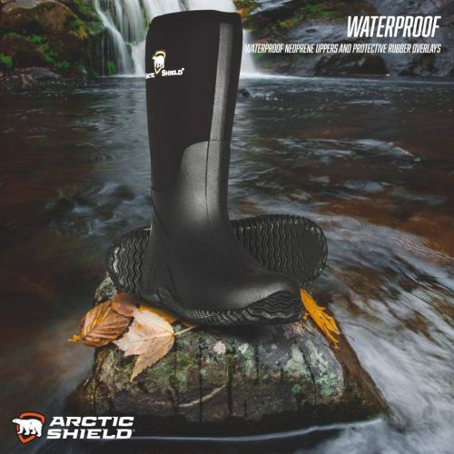  [아마존 핫딜] [아마존핫딜]ArcticShield Mens Waterproof Durable Insulated Rubber Neoprene Outdoor Boots