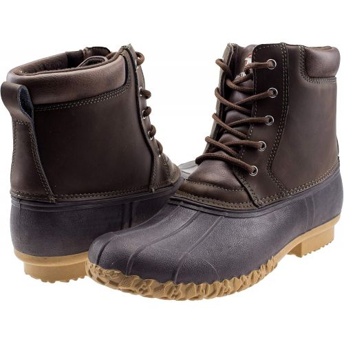  [아마존 핫딜] ArcticShield Mens Waterproof Insulated Durable Outdoor Work Rain Winter Snow Duck Bean Boots