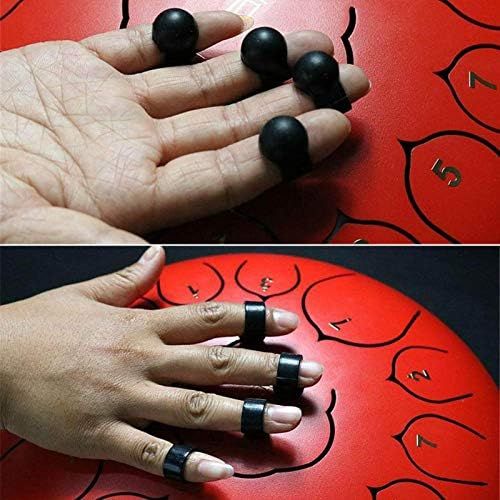  [아마존베스트]Ardentity Tongue Drum Accessory, 4 Pieces Drum Finger Sleeve Knocking Finger Guard for Steel Tongue Drum