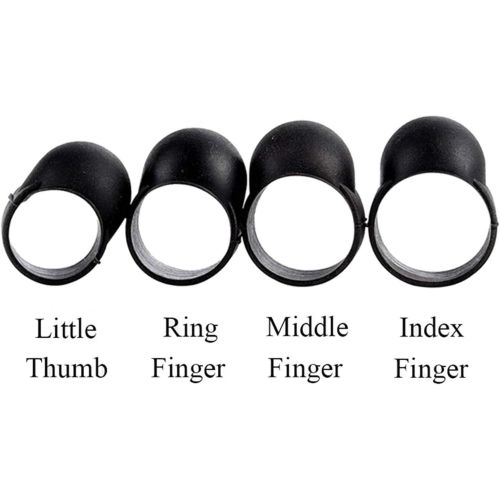  [아마존베스트]Ardentity Tongue Drum Accessory, 4 Pieces Drum Finger Sleeve Knocking Finger Guard for Steel Tongue Drum