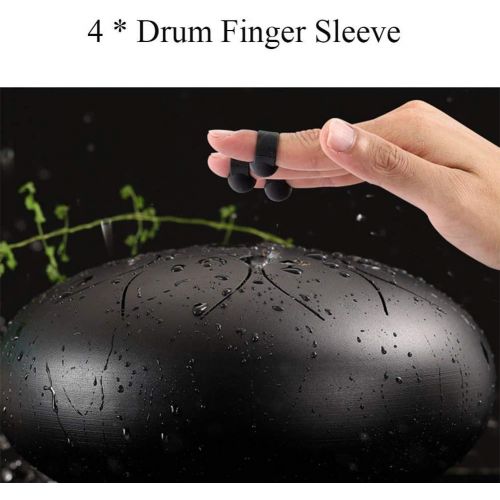  [아마존베스트]Ardentity Tongue Drum Accessory, 4 Pieces Drum Finger Sleeve Knocking Finger Guard for Steel Tongue Drum