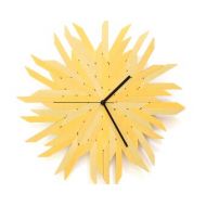 Ardeola Haystack gold - 16 (41cm) organic wall clock made of gold painted plywood