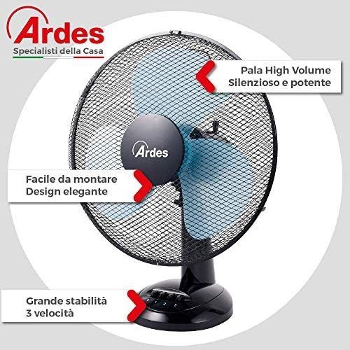  ARDES AR5EA40Tisch-Ventilator, Blatt, Ø 40cm