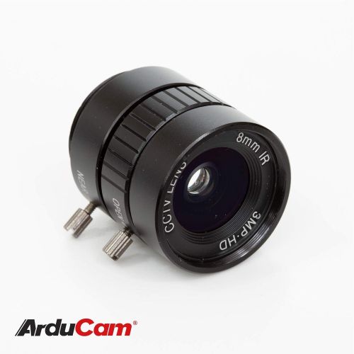  [아마존베스트]Arducam CS Lens for Raspberry Pi HQ Camera, 8mm Focal Length with Manual Focus and Adjustable Aperture Ring