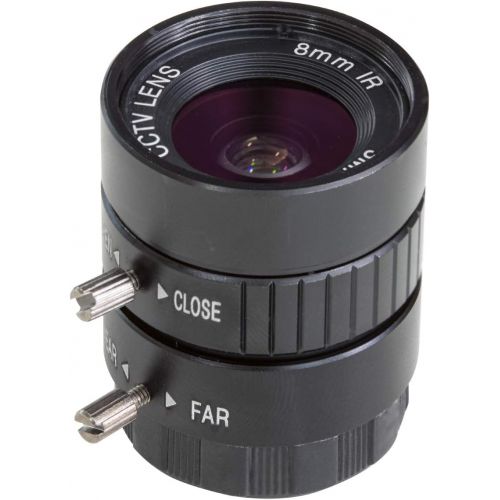  [아마존베스트]Arducam CS Lens for Raspberry Pi HQ Camera, 8mm Focal Length with Manual Focus and Adjustable Aperture Ring