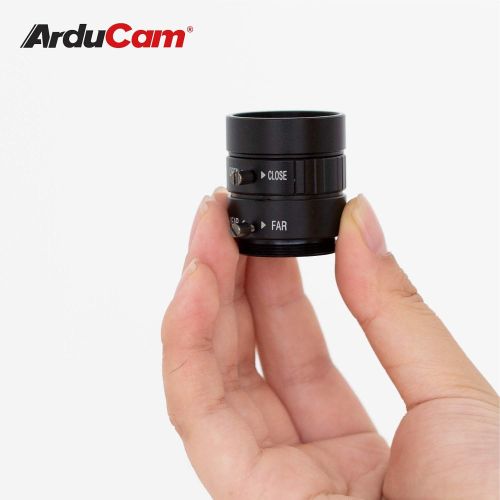  [아마존베스트]Arducam CS Lens for Raspberry Pi HQ Camera, 8mm Focal Length with Manual Focus and Adjustable Aperture Ring