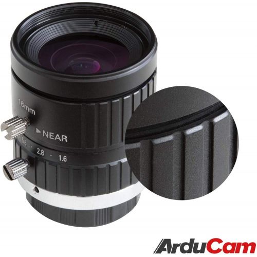  [아마존베스트]Arducam C-Mount Lens Bundle for Raspberry Pi HQ Camera, 16mm Focal Length Telephoto C Lens with Portable Tripod Stand and 2ft/60cm Black Camera Cable