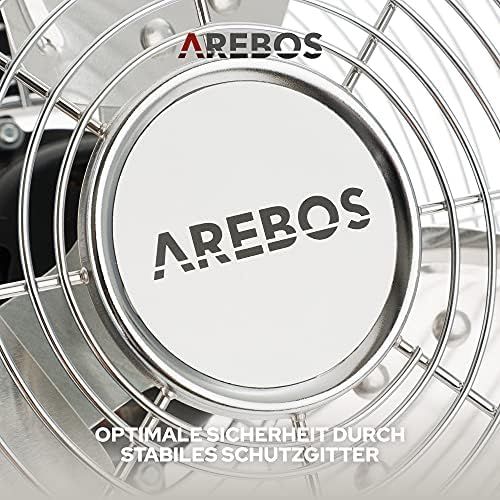  [아마존베스트]Arebos Floor Fan, 12 - 20 Inch (30 - 50 cm), 3 Speed Levels, GS Tested by TUEV Sued