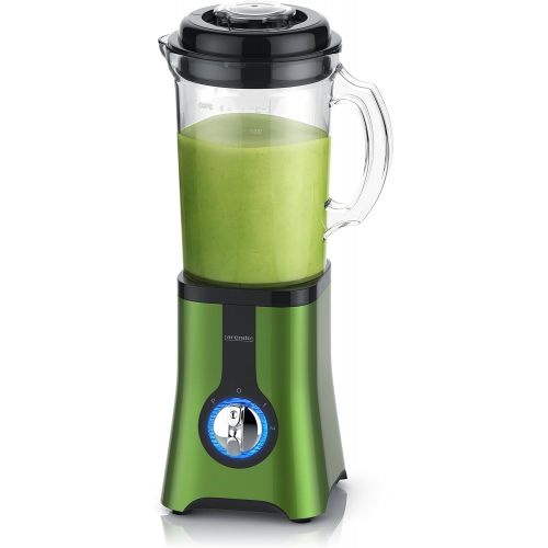  Arendo - Standmixer Smoothiemaker mit 2 Geschwindikeitsstufen und Puls Taste - 1l Fassungsvermoegen - Edelstahlmesser 4-fluegelig - Sicherheitsabschaltung - Spuelmaschinengeeignet