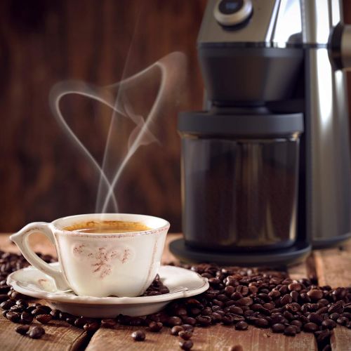  Arendo - elektrische Kaffeemuehle mit Kegelmahlwerk in Edelstahl - 150 Watt - Coffee Grinder - 15 Mahlgradstufen 360 g Fuellmenge Automatikverschluss Aromaschutz - Schutzschaltung -