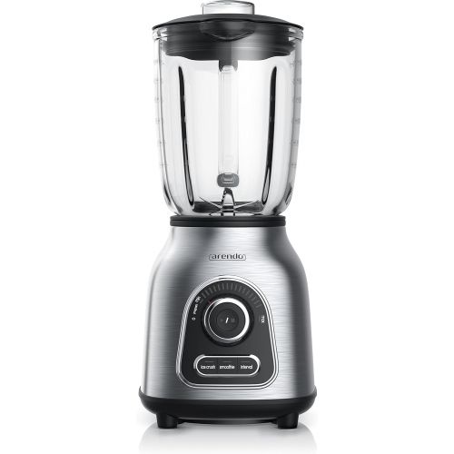  [아마존베스트]Arendo - Stainless steel blender 24,000 rpm - 1400 watts - including 1.75 l glass container - ball bearing stainless steel knife 6-blade crush smoothie pulse function 30 power leve