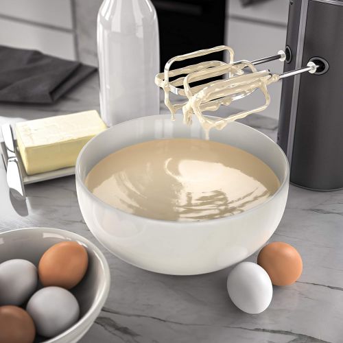  [아마존베스트]Arendo - Electric hand mixer  5 speed hand mixer with turbo function stainless steel  soft touch housing  hook release  turbo button  GS