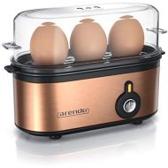 [아마존베스트]Arendo - Threecook stainless steel egg cooker, egg cooker, an off switch, selectable degree of hardness, 210 W, 1-3 eggs, non-slip rubber feet for a secure hold, BPA-free, GS certi